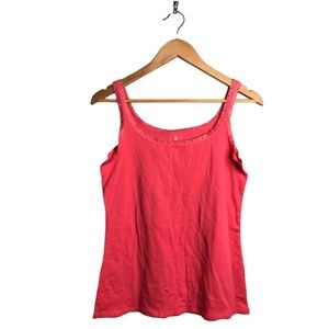 New York & Co | Pink sparkle trim tank top •